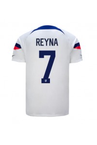 Verenigde Staten Giovanni Reyna #7 Voetbaltruitje Thuis tenue WK 2022 Korte Mouw